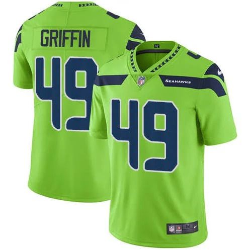 Men Seattle Seahawks 49 Shaquem Griffin Nike Green Vapor Limited NFL Jersey